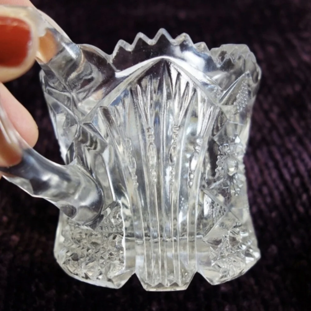 (ANTIQUE) Imperial Pressed Glass OPEN SUGAR BOWL